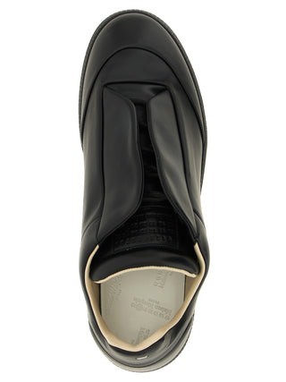 Zapatillas bajas de piel de becerro negras