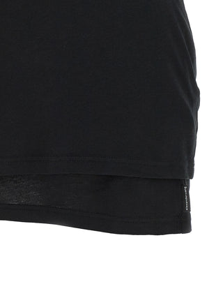 Black Cotton Short Dress