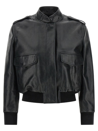 Black Lamb Leather Leather Jacket