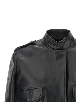 Black Lamb Leather Leather Jacket