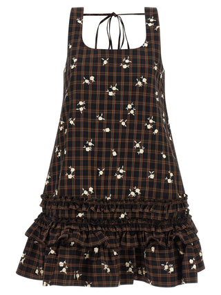 Brown Organic Cotton Short Dress
