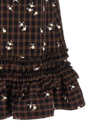 Brown Organic Cotton Short Dress