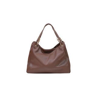 Bolso de mano marrón de polietileno