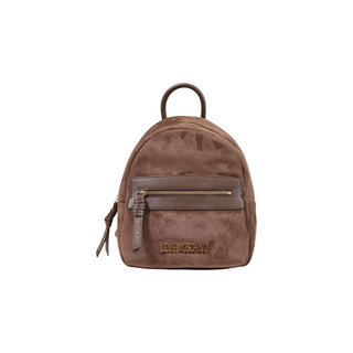 Brown Polyester Backpack