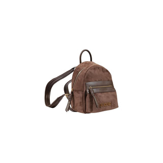 Brown Polyester Backpack