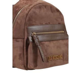 Brown Polyester Backpack