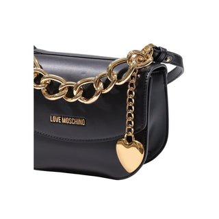 Black Polyester Handbag