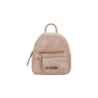 Mochila beige de poliéster