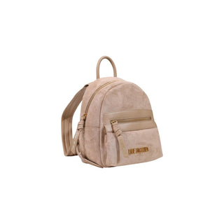 Mochila beige de poliéster
