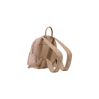Mochila beige de poliéster