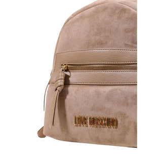 Mochila beige de poliéster