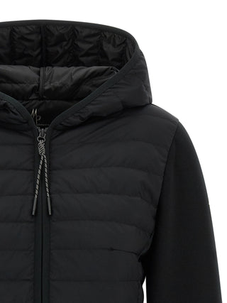 Black Polyamide Full-Length Jacket
