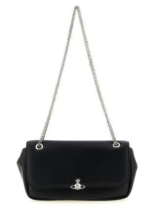 Bolso bandolera negro de poliéster