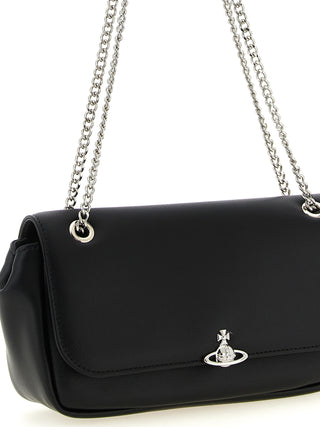 Bolso bandolera negro de poliéster