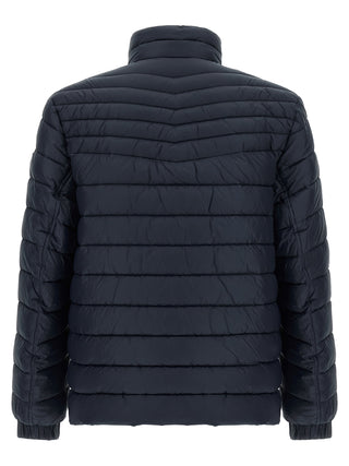 Blue Polyamide Full-Length Jacket