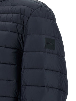 Blue Polyamide Full-Length Jacket