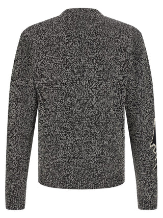 Bicolor Virgin Wool Cardigan