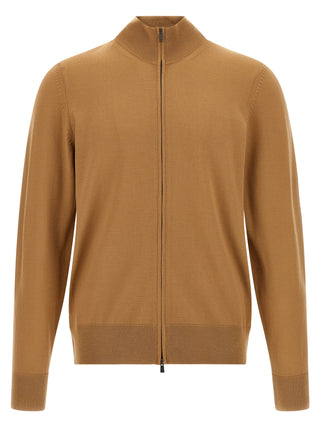 Brown Virgin Wool Cardigan