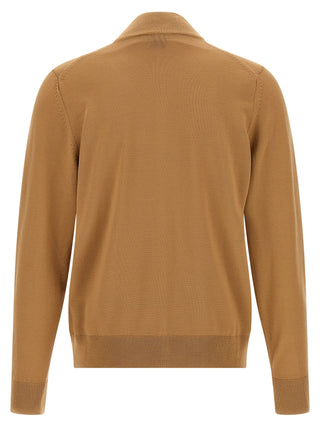 Brown Virgin Wool Cardigan