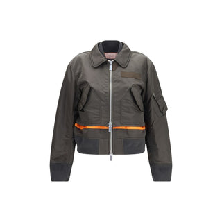 Bicolor Nylon Bomber