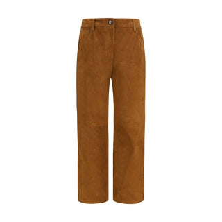 Brown Lambskin Pants