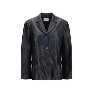 Black Lambskin Blazer