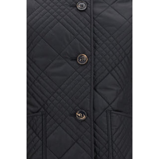 Black Polyamide Full-Length Jacket