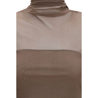 Brown Polyamide Shirt