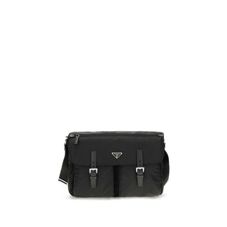 Black Polyamide Shoulder Bag