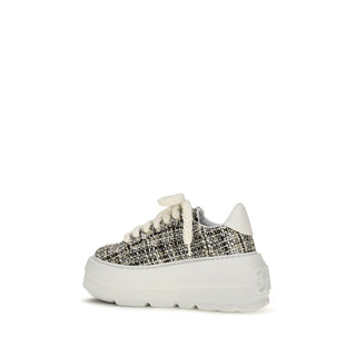 Multicolor Fabric Platform Sneakers