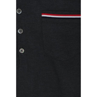 Gray Cotton Polo Shirt