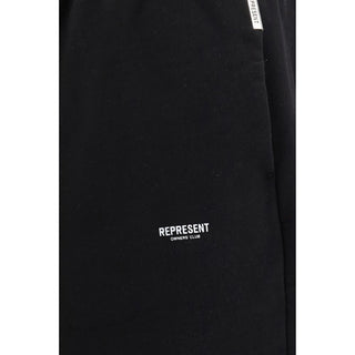 Black Cotton Athletic Pants