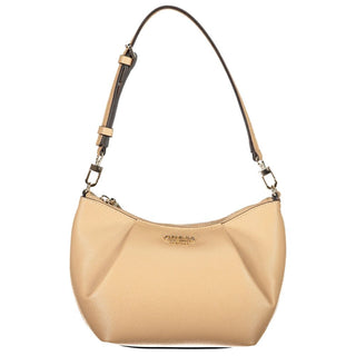 Beige Polyurethane Women's Bag