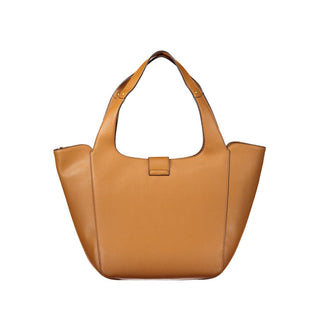 Brown Polyurethane Women's Bag