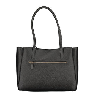 Black Polyurethane Women's Bag