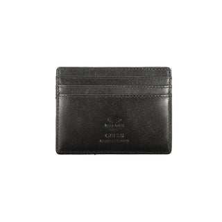 Cartera de hombre de cuero negro