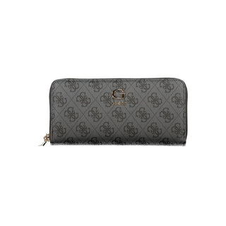 Cartera femenina negra de poliuretano