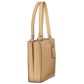 Bolso de mujer beige de poliuretano