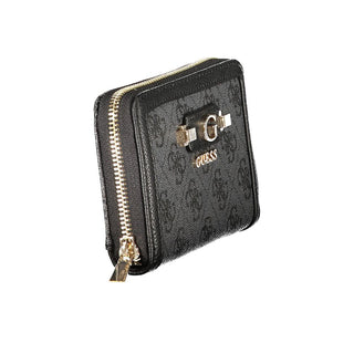 Cartera para mujer de poliuretano negro