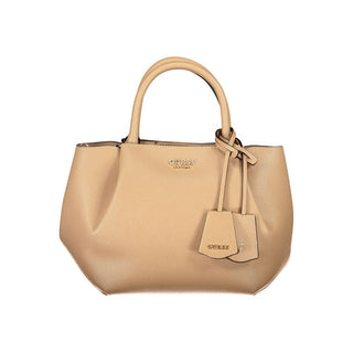 Bolso de mujer beige de poliuretano  