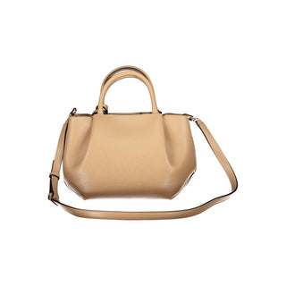 Bolso de mujer beige de poliuretano  
