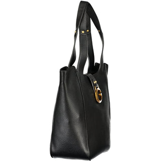 Black Polyurethane Women's Bag