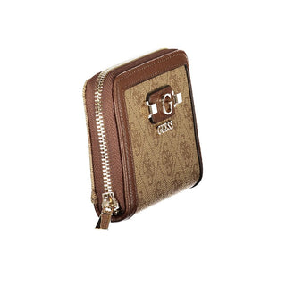 Cartera para mujer de poliuretano beige