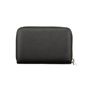Black Polyurethane Women's Wallet