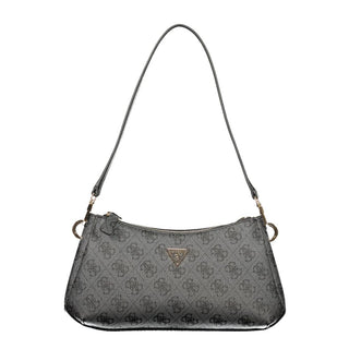 Black Polyurethane Women's Bag
