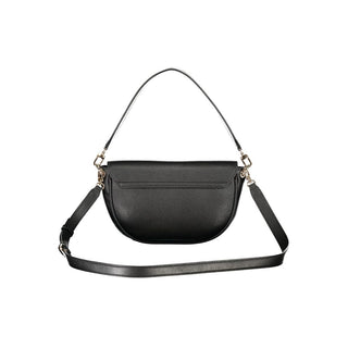 Black Polyurethane Women Bag