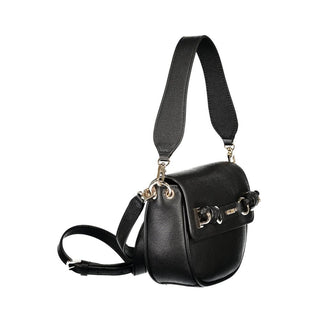 Black Polyurethane Women Bag