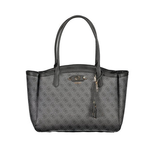 Black Polyurethane Women's Bag