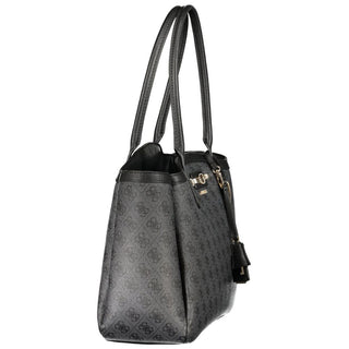 Black Polyurethane Women's Bag