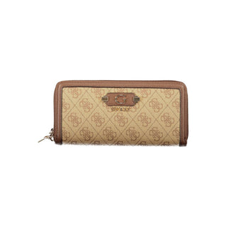 Cartera beige de polietileno  